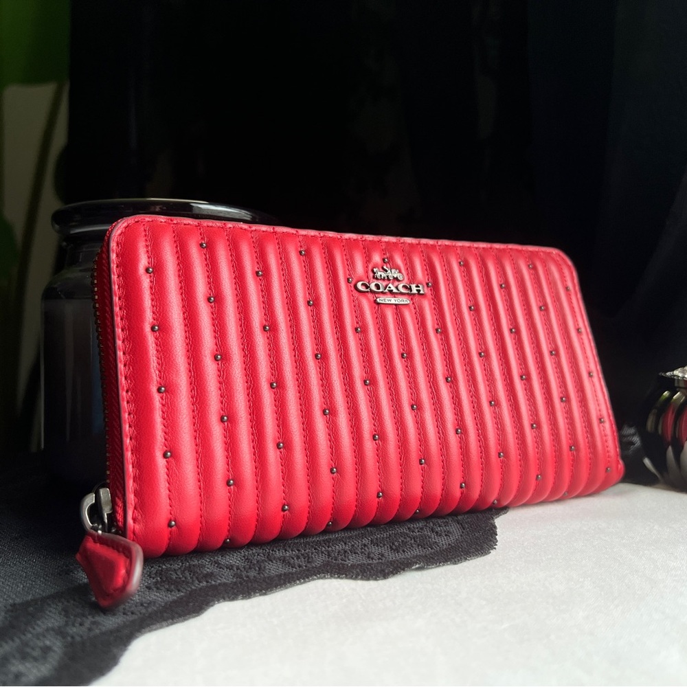 Coach Red Quilted Women's Wallet